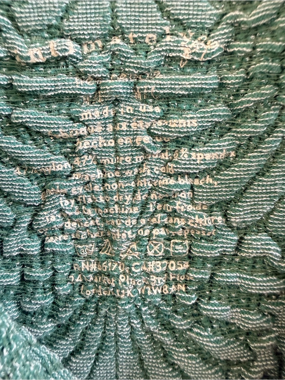 Free People Intimately Love Letter Cami Sage Green Floral Jacquard Tank XS/S - Picture 5 of 10